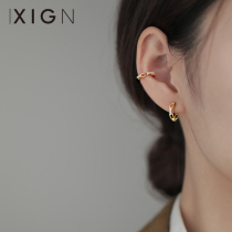 XIGN Shiny Drilling Ear Clip Geometric Hollowed-out Earbone Clips Women Without Earholes 2021 New Tide Ear Accessories Summer 2022