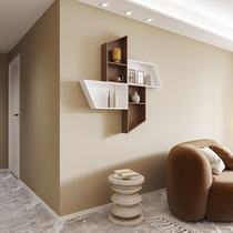 Shelf living room wall shelf bookshelf board wall wall hanging solid wood decorative wall-mounted storage shelf