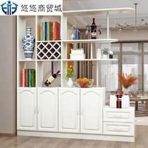 Entrance cabinet Living room partition cabinet double-sided wine cabinet European-style modern minimalist foyer cabinet screen cabinet European-style hall shoes