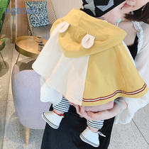 Baby small cloak Cloak Autumn baby out windproof shawl Infant windproof jacket Childrens spring and autumn clothes