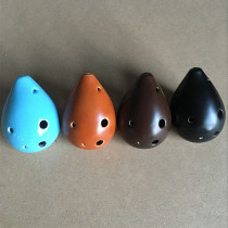 Poetry enjoy 6 holes Alto C Ocarina black pottery 6 hole Ocarina suitable for beginners Ocarina