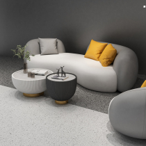 Office Sofa Brief Modern Reception Room Tea Table Combination Suit Casual Lounge Area Office Business Sofa