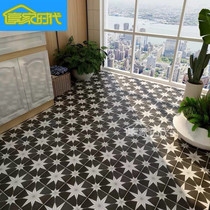 Nordic small tiles 300x300 net red black and white stars kitchen toilet balcony restaurant clothing store wall and floor tiles
