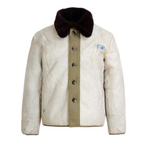 Public armored soldiers sheepskin liner overalls winter fur one-piece leather jacket winter warm cold storage labor protection