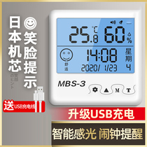 Fragrant color temperature and humidity meter baby wet and dry indoor household electronic digital display precision high precision wall-mounted thermometer