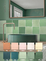 Morandi color handmade brick kitchen wall tile glazed tile bathroom bathroom tile ins net red restaurant wall tile