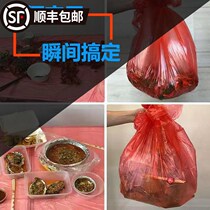Disposable table cloth thickened wedding table cloth plastic film Plastic Film Wedding items Birthday Dinner festive Double Xi Fu Shouxi Wine Mat