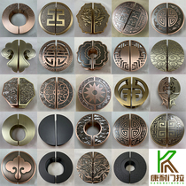 Semicircular large handle glass door handle ancient bronze black double door open for loading doors armrests door handle solid spot