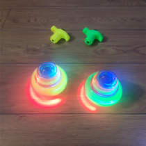 Glowing music UFO Gyro Colorful flash gyro Press rotation New special toys Night Market stalls small gifts