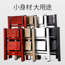 Ladder Home Multi-functional folding thickened aluminium alloy small human character ladder flower shelf Three-step portable stair stool