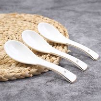 10 small gilt soup spoons home soup spoon ceramic Korean spoon food Spoon restaurant Spoon