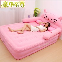  Inflatable mattress household single double cute cartoon bedroom lazy sofa tatami portable outdoor air cushion bed