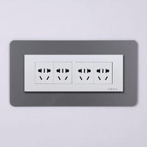 SWITCH APPLIQUE WALL PATCH PROTECTIVE SLEEVE SOCKET TRIM JACKET PURE COLOR MODERN MINIMALIST WATERPROOF SINGLE OPEN DOUBLE OPEN TRIPLE OPEN 118 TYPE