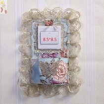 Lace switch sticker wall sticker light switch decorative cover fabric single open double open with pocket mobile phone charging socket protective cover
