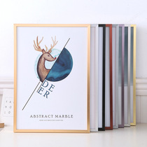 Aluminum Alloy Picture Frame Metal Brushed Photo Frame Wall Hanging Table Simple Thin Edge A3 Poster Frame Advertising Puzzle Frame