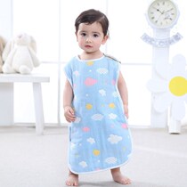 Baby sleeping bag summer thin gauze newborn baby child split leg anti-kick artifact air conditioner belly protection artifact