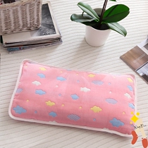Baby pillowcase cotton sweat-absorbing breathable pillow core childrens kindergarten breathable cotton gauze pillowcase baby pillow
