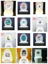 New bathroom bathroom toilet cute toilet stickers Home decoration wall stickers M series of models