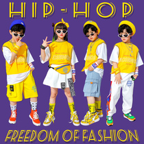 Childrens performance clothing Boys clothing Hip-hop suit Girls fashion brand hip-hop fashion Jazz dance catwalk performance clothing Summer