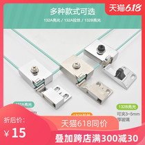 Glass cabinet door hinge non-perforated glass hinge wine cabinet door hinge cabinet door clamp glass clamp