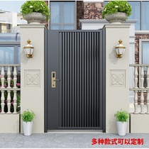 Wrought courtyard door villa door shutter door residential garden door garden door modern simple single double open stainless steel door