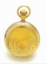 Antique collection pocket watch watch rare 18-Size 14 K gold J P Steven 785 C1883