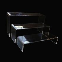 Acrylic shoe rack transparent U-shaped shoe support shoes display ladder frame plastic hand doll placement cosmetic rack