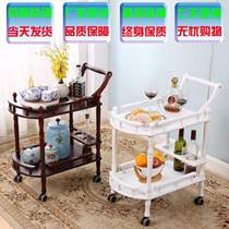 Wine cart Fruit European shelf Hand push wine rack Tea cart Beverage wine cart Hot pot shop white coffee table