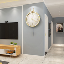 Net red Nordic clock clock living room home fashion creative personality atmosphere modern simple restaurant clock Wall