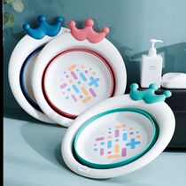 Newborn baby childrens products foldable portable washbasin wash butt Basin home baby basin cute