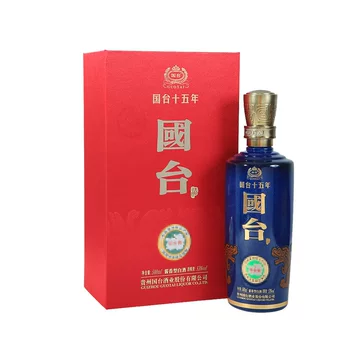 未開封】貴州茅台鎮 醬香型白酒「醬河」15年熟成 500ml 53% 未開封