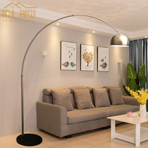 Italy minimalist living room floor lamp design sense intelligent without main lamp modern light luxury Nordic sofa fishing lamp