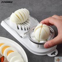 Excellent kitchen household multifunctional stainless steel egg cutting artifact pine flower egg egg egg cutting machine