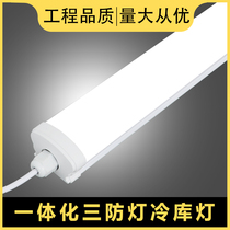 LED three-proof light for cold storage special integrated long strip dustproof and moisture-proof belt cover IP65 outdoor waterproof fluorescent lamp