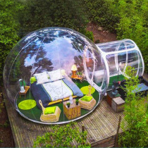 Outdoor Camping Inflatable Bubble House Tent Hotel Folk Juku Tennis Red Overdraft Stars Empty House Bubble House Custom