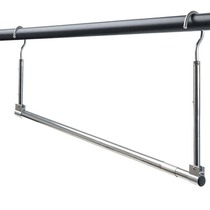 Sunquilt artifact balcony telescopic clothes rod folding drying rack household security window indoor invisible bed single hook