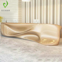 FRP front desk reception desk cashier desk Simple modern desk Lobby company creative bar