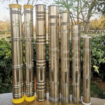 Stainless steel pipe anti-wood water pipe pipe bamboo pipe bamboo pipe large bamboo pipe smoking gun plastic imitation marble small