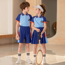 Kindergarten Garden Clothing Summer Sports Class Clothing Elementary School Kids T-Shirt Children New School Uniform Summer Clothing Suit Teacher Customized