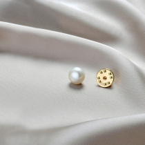 Natural pearl brooch women exquisite high-grade niche anti-light collar buckle 2021 New Tide clothes accessories