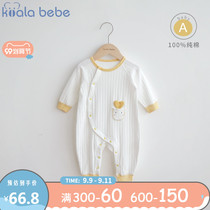 Koala nose nose infant jumpsuit spring and autumn foreign atmosphere love cotton cotton close-fitting baby long sleeve climbing suit