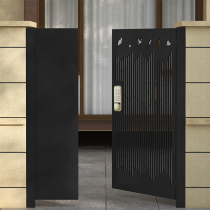 Wrought iron Villa single and double open outdoor courtyard door simple small iron door household rural garden yard door custom
