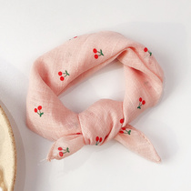 Baby Scarves Spring Autumn Slim baby neck condom pure cotton Childrens neck warm and male and female out windproof square towels