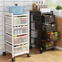 Fruit and vegetable basket kitchen storage rack floor-to-floor multi-layer with drawer home living room multifunctional storage rack