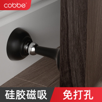 Cabbé Free Punch Anti-Banging Door Suction Door Stopper Toilet Strong Magnetic Suction Door Rear Silent Suction home Silicone Door Bumper
