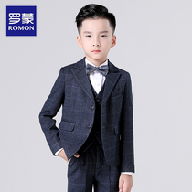 Romon childrens suit suit suit 2021 new boy host flower girl dress