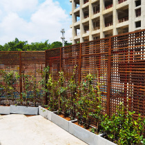 Anti-corrosion wood fence grid guardrail fence courtyard decoration outdoor garden outdoor fence partition climbing vine wooden stand