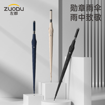 Left All Long handle Automatic umbrella Step up Reinforced windproof Mens business rainstorm special Double large number Straight handle Umbrella