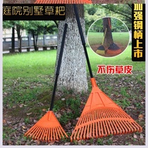 Leaf deciduous rake tempered plastic to clean up weeds grain turn up the grass sweep the lawn sanitation and gardening