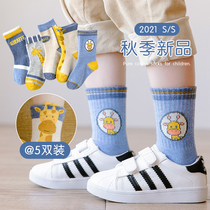 Childrens socks spring and autumn boys cotton cotton socks boys sports socks cotton big childrens socks baby autumn and winter